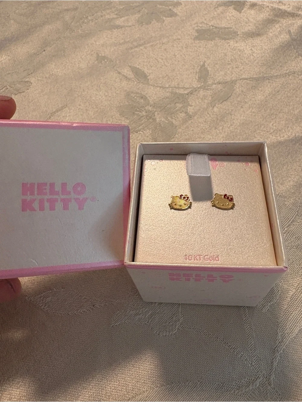 Hello Kitty 10K Gold Stud Earrings